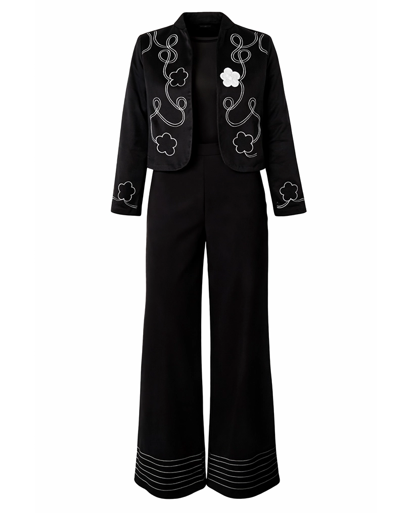 کت و شلوار مشکی زنانه